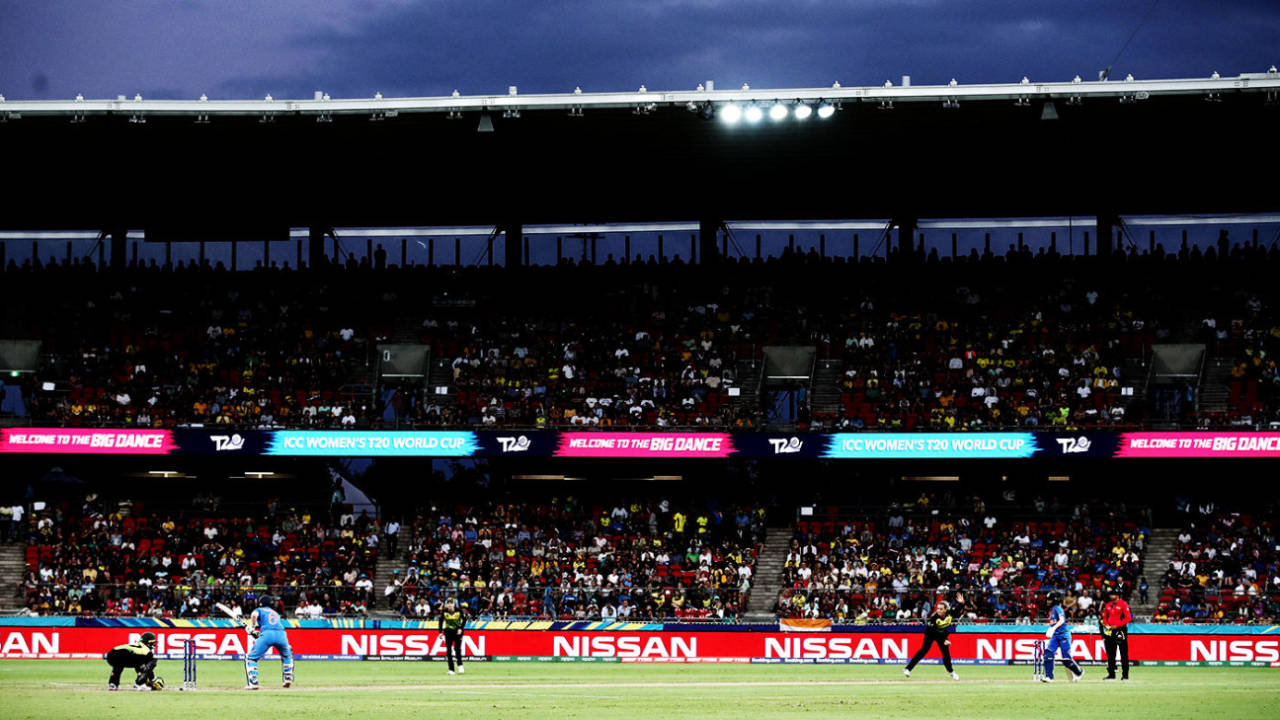 A general view of the Australia-India match, Australia v India, women's T20 World Cup, Sydney, February 21, 2020