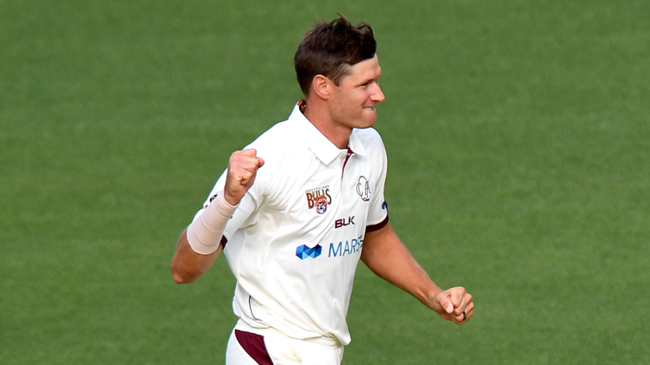 So what's the secret? Cameron Gannon removed Steven Smith for a duck, Queensland v New South Wales, Sheffield Shield, Brisbane, October 10, 2019