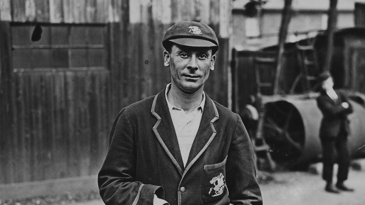 Jack Hobbs at Blackheath, London, where he is playing for Surrey against Kent, July 20, 1925