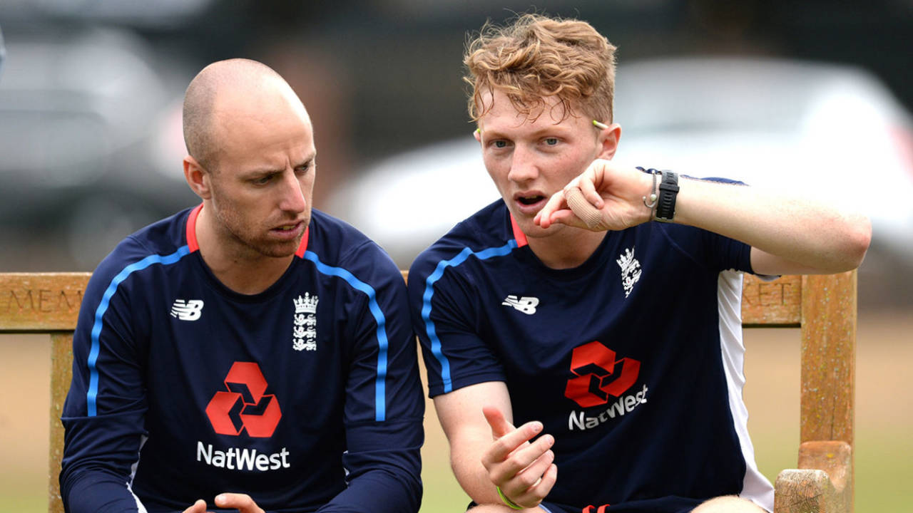 Jack Leach and Dom Bess trained with the Test squad, Edgbaston, July 30, 2018