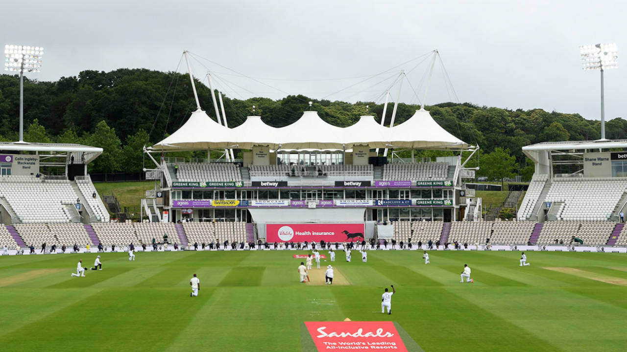 England and West Indies players take a knee, England v West Indies, 1st Test, Southampton, 1st day, July 8, 2020