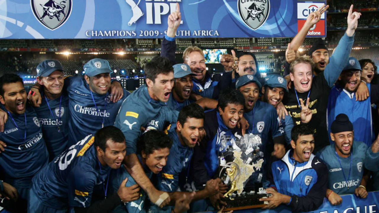 Deccan Chargers won the IPL in 2009 and were terminated three years later&nbsp;&nbsp;&bull;&nbsp;&nbsp;Associated Press