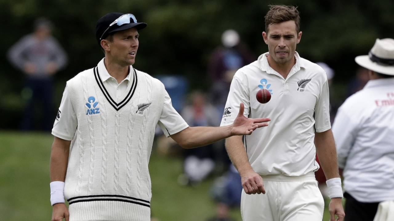 Trent Boult and Tim Southee will look to shake off the rust at Bay Oval