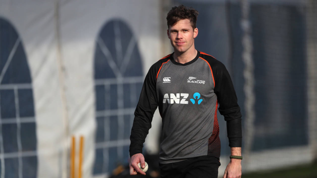 Lockie Ferguson reveals his no-moustache look at a training session, Mount Maunganui, July 23, 2020