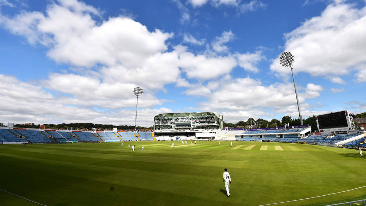 Players returned to action in the wake of Covid-19 restrictions, Yorkhshire v Lancashire, Headingley, July 24, 202