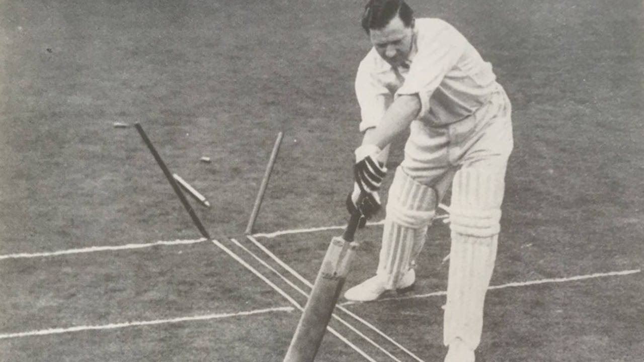 MD "Dar" Lyon pictured in his instructional manual "Cricket", 1933