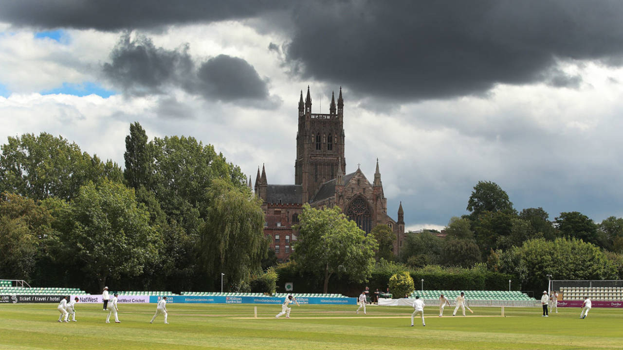 A general view of New Road, Leicestershire v Lancashire, Bob Willis Trophy, August 1, 2020