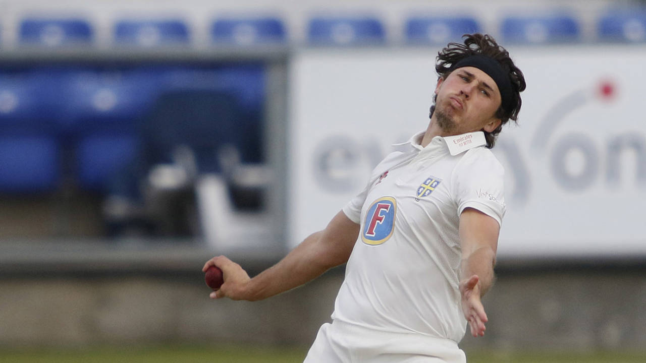 Paul Coughlin claimed five wickets to seal Durham's win&nbsp;&nbsp;&bull;&nbsp;&nbsp;Getty Images