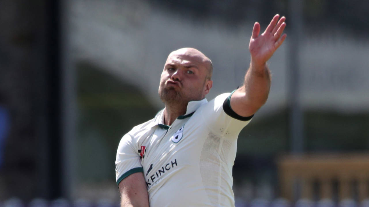 Joe Leach took four wickets in a devastating five-over spell, Gloucestershire v Worcestershire, Bob Willis Trophy, Bristol, August 4, 2020
