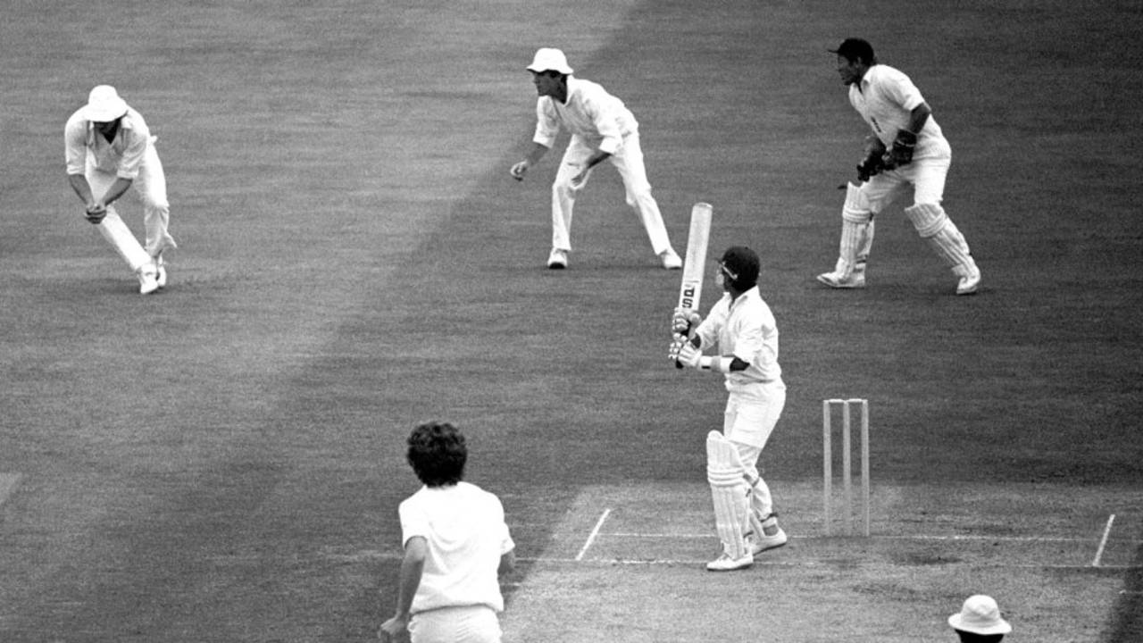 Chetan Chauhan is caught for 6 by Ian Botham off Bob Willis, England v India, 4th Test, The Oval, 2nd day day, August 31, 1979
