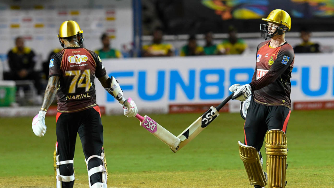 Sunil Narine and Colin Munro did most of the work for the Knight Riders, Trinbago Knight Riders v Jamaica Tallawahs, CPL 2020, Trinidad, August 20, 2020