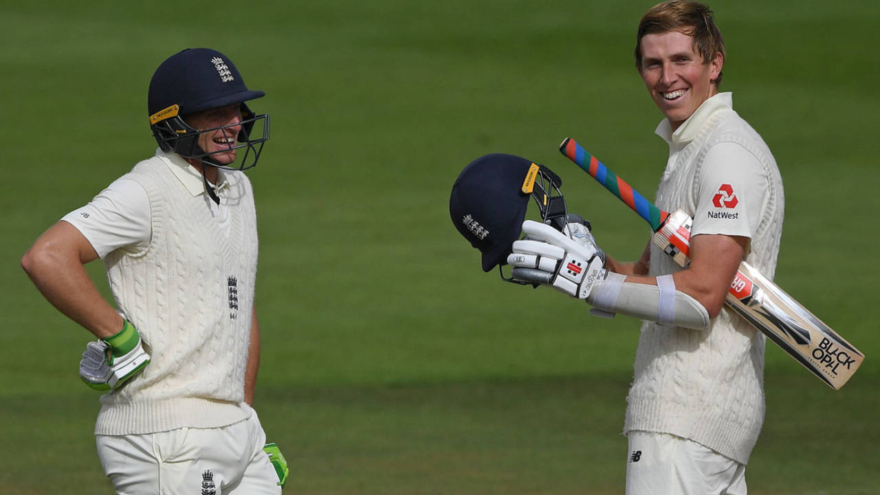 Jos Buttler and Zak Crawley put on a valuable stand, England v Pakistan, 3rd Test, Southampton, 1st day, August 21, 2020