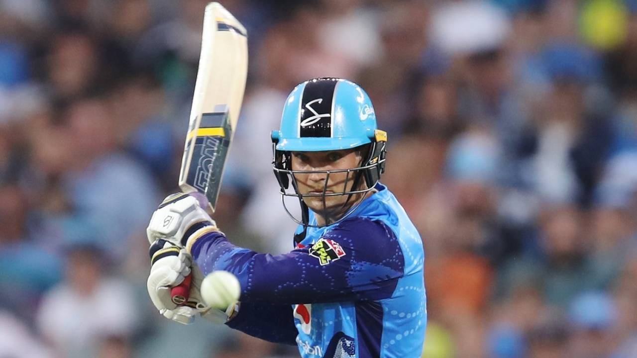 Alex Carey provided impetus to the Strikers innings in the middle overs, Adelaide Strikers v Perth Scorchers, Adelaide, December 23, 2019