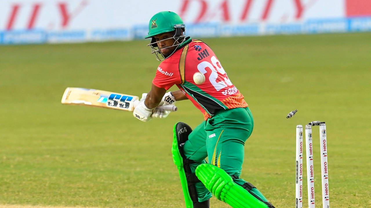 Key moment: Nicholas Pooran dragged on for 68 , Guyana Amazon Warriors v St Lucia Zouks, CPL 2020, Trinidad, August 23, 2020