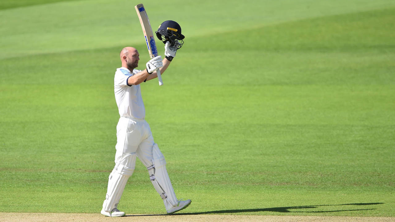 Adam Lyth's unbeaten 152 was the mainstay for a depleted Yorkshire&nbsp;&nbsp;&bull;&nbsp;&nbsp;Getty Images