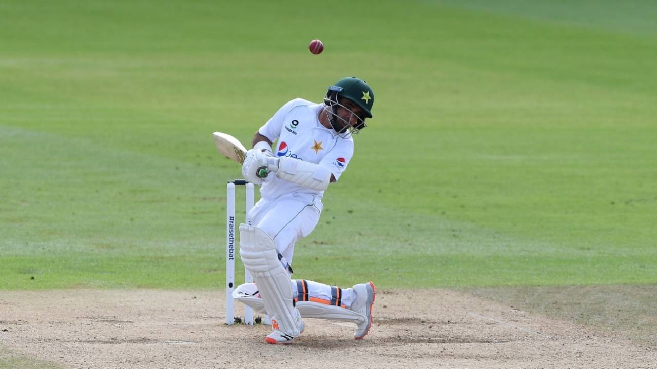 Abid Ali had to weather a short-ball barrage, England v Pakistan, 3rd Test, Southampton, 4th day, August 24, 2020