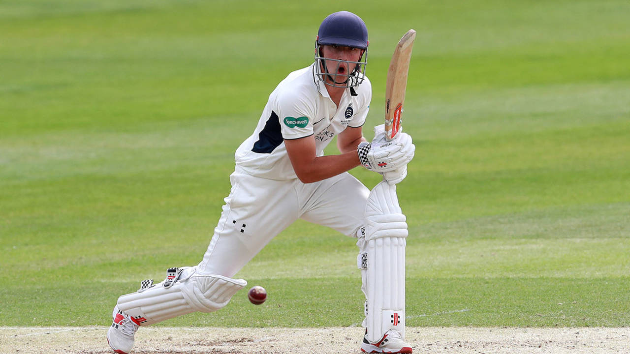 Josh De Caires is Michael Atherton's son, Northants v Middlesex, Wantage Road, July 29, 2020