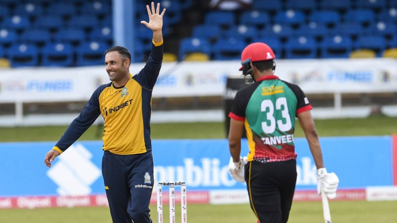 Mohammad Nabi celebrates his five-wicket haul&nbsp;&nbsp;&bull;&nbsp;&nbsp;Getty Images