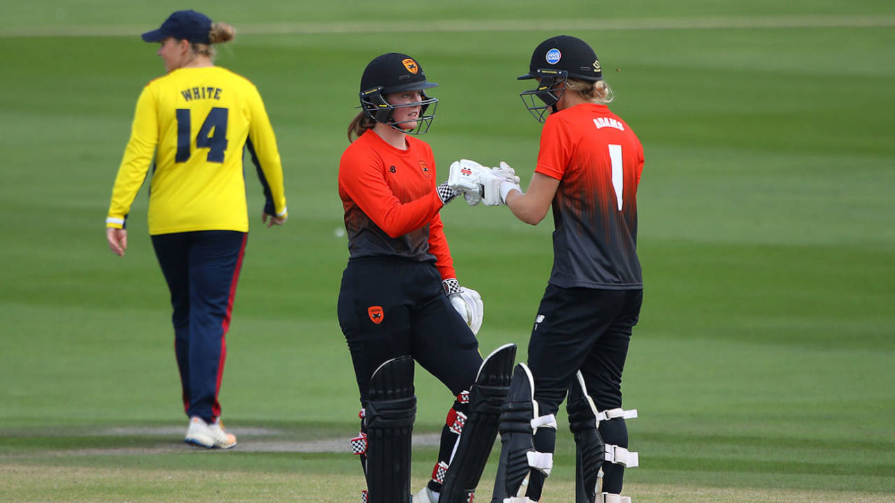 Ella McCaughan and Georgia Adams put on 84 for the first wicket, Southern Vipers v South East Stars, Hove, Rachael Heyhoe Flint Trophy, September 5, 2020