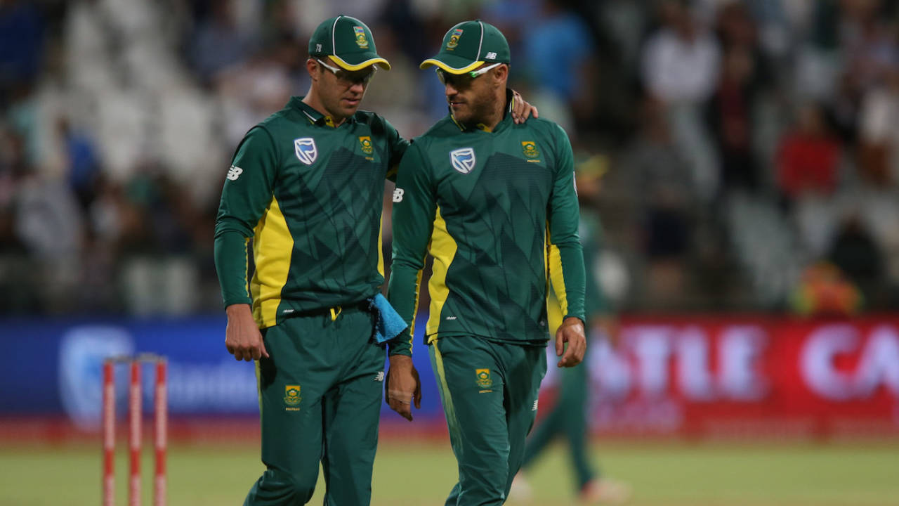 Faf du Plessis said he respected AB de Villiers' decision to retire and left it at that