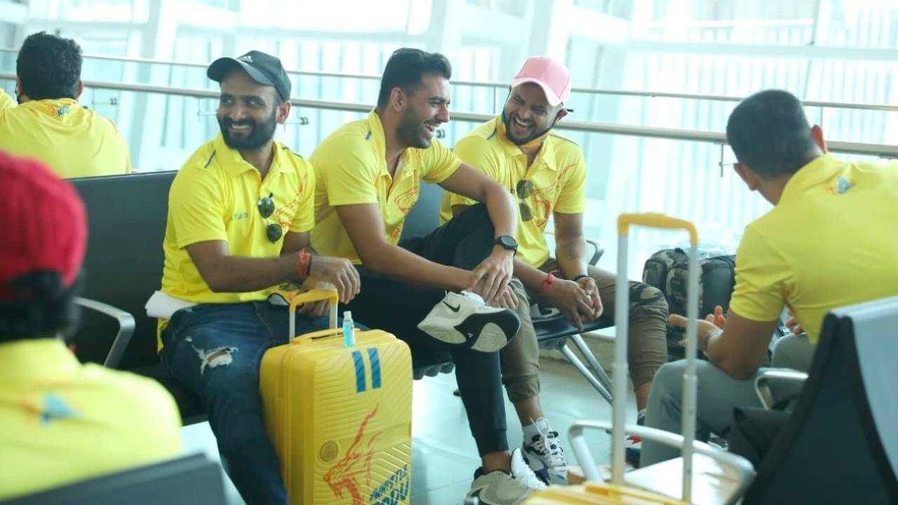 Thirteen members of the Chennai Super Kings contingent were tested positive for Covid-19&nbsp;&nbsp;&bull;&nbsp;&nbsp;Twitter/Chennai Super Kings