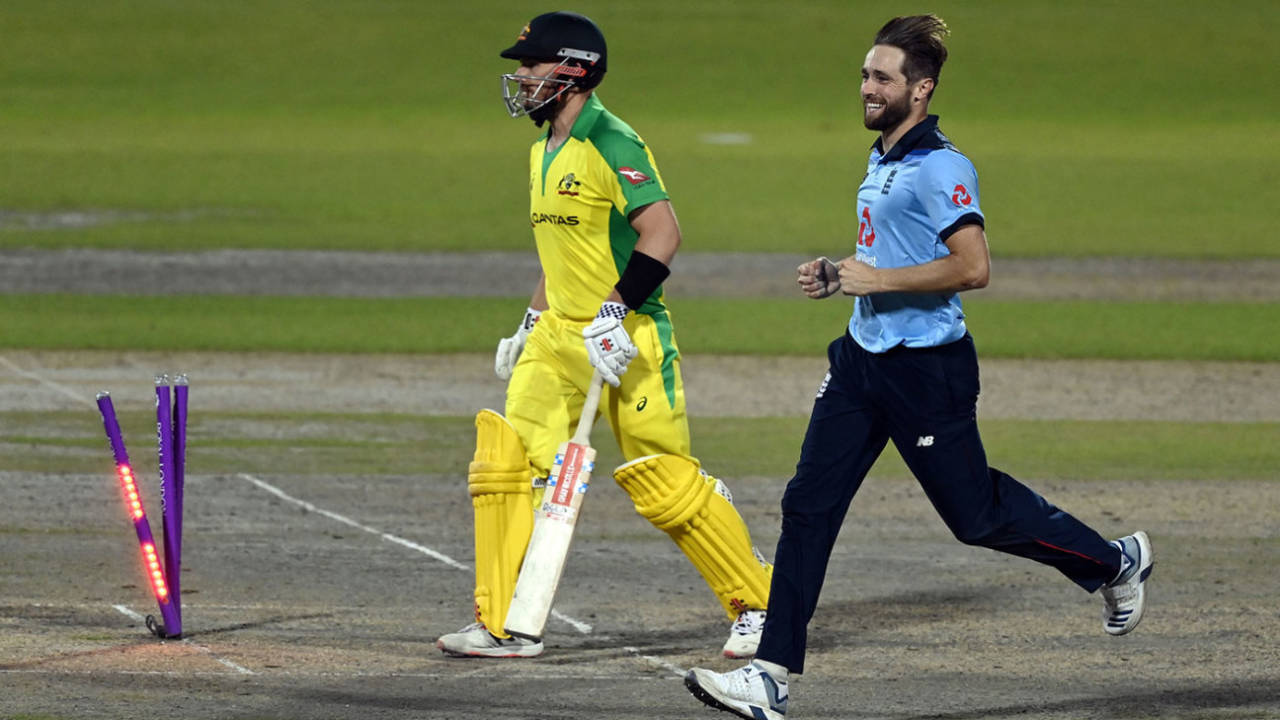 Chris Woakes produced a brilliant spell to drag England back into the game, 2nd ODI, England v Australia, at Emirates Old Trafford, September 13, 2020
