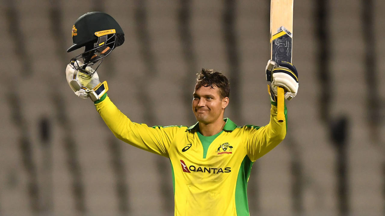 Alex Carey's maiden one-day hundred came at a crucial time for him and the team, England v Australia, 3rd ODI, Old Trafford, September 16, 2020