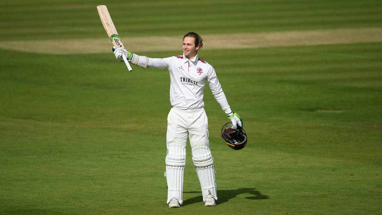 Eddie Byrom made his third first-class hundred, and his first against another county&nbsp;&nbsp;&bull;&nbsp;&nbsp;Getty Images