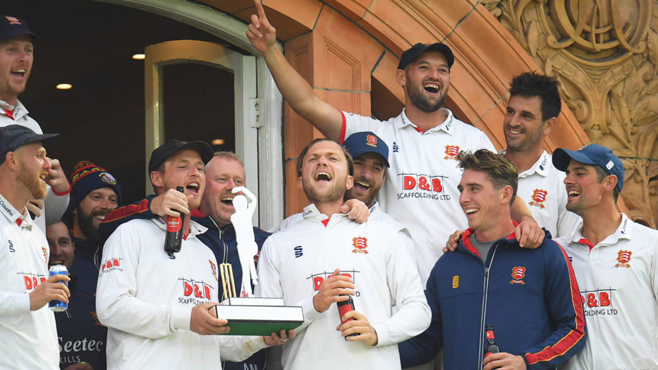 Essex's celebrations after victory in last season's Bob Willis Trophy attracted criticism&nbsp;&nbsp;&bull;&nbsp;&nbsp;Getty Images
