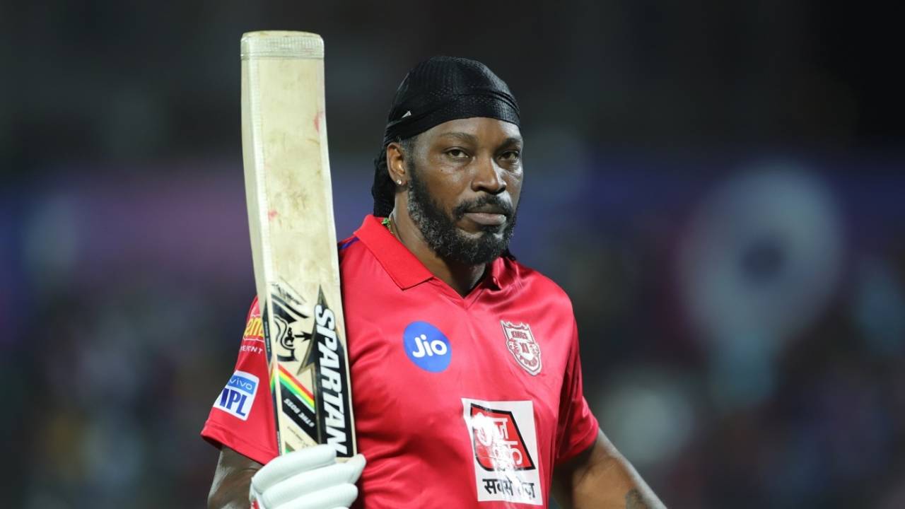 Chris Gayle became the fastest to score 4000 IPL runs - in just 112 innings, Rajasthan Royals v Kings XI Punjab, Indian Premier League 2019, Jaipur, March 25, 2019