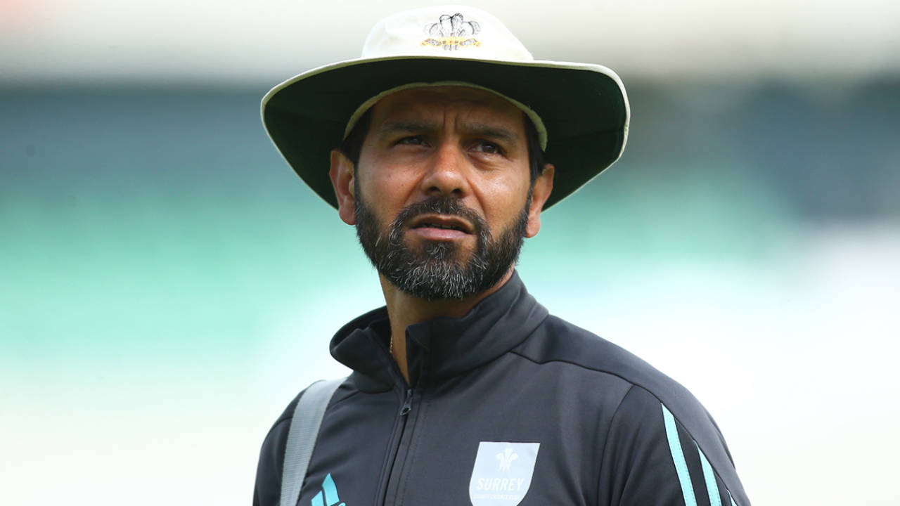 Vikram Solanki is in his first season as Surrey's head coach, Surrey v Kent, The Oval, 3rd day, Bob Willis Trophy, August 24, 2020