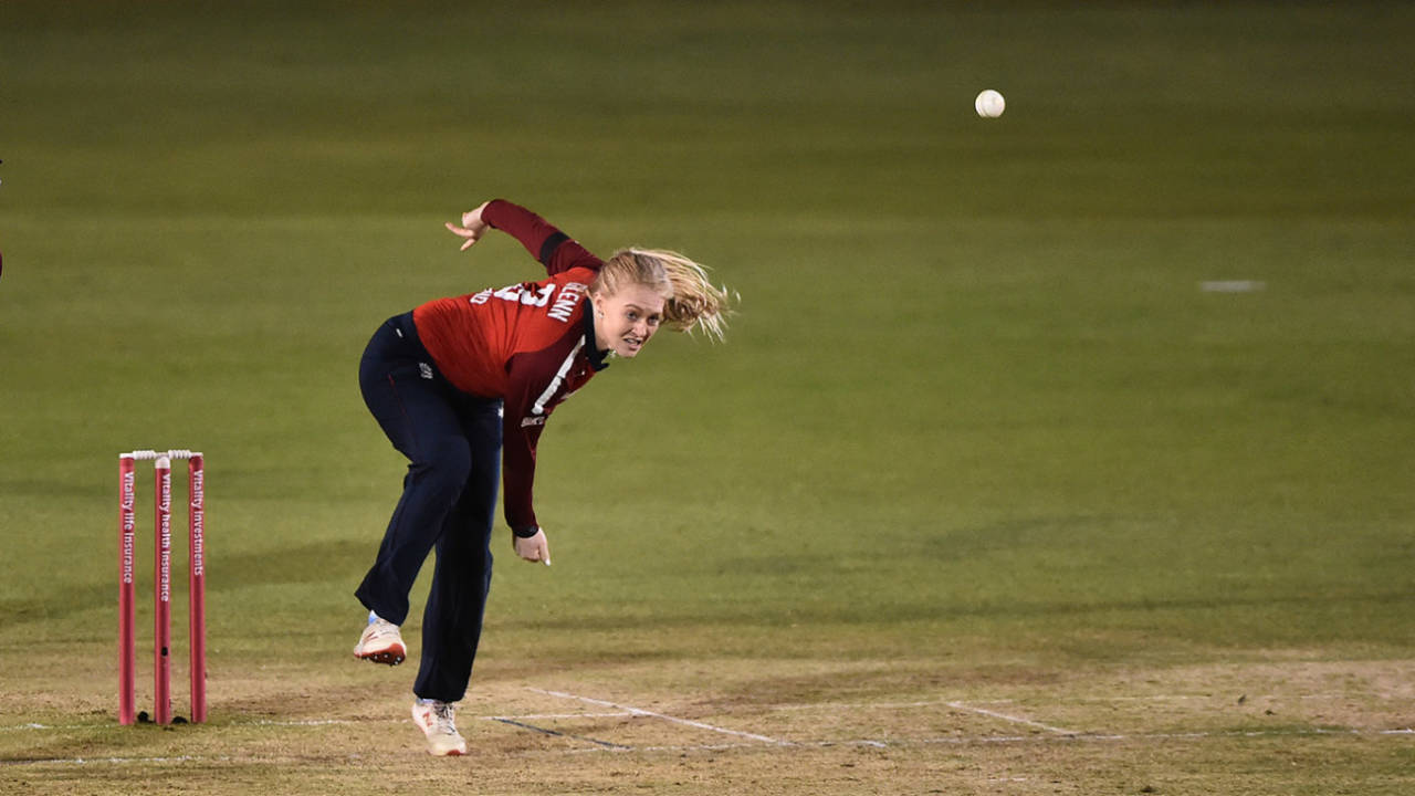 Sarah Glenn has emerged as a formidable part of England's spin attack, England v West Indies, 2nd Vitality T20I, Derby, September 23, 2020
