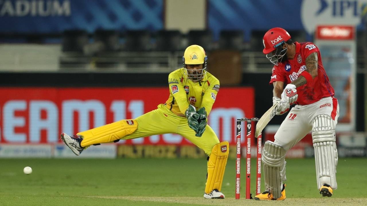 KL Rahul was steady without being spectacular early on, Kings XI Punjab vs Chennai Super Kings, IPL 2020, Dubai, October 4, 2020