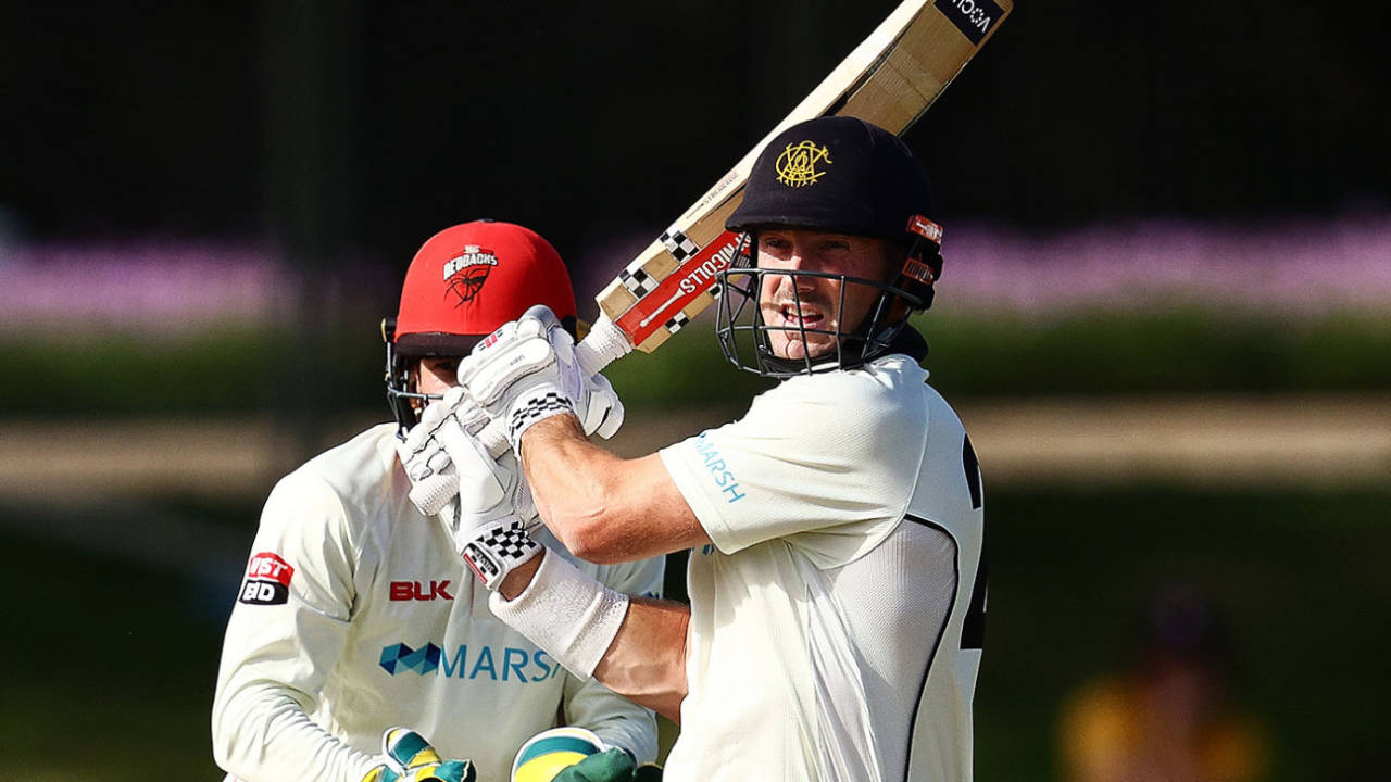 Shaun Marsh plundered a century in the final session&nbsp;&nbsp;&bull;&nbsp;&nbsp;Getty Images