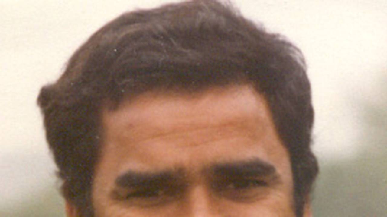 Portrait of Masood Syed - United States of America player in the 1979 and 1982 ICC Trophy tournaments