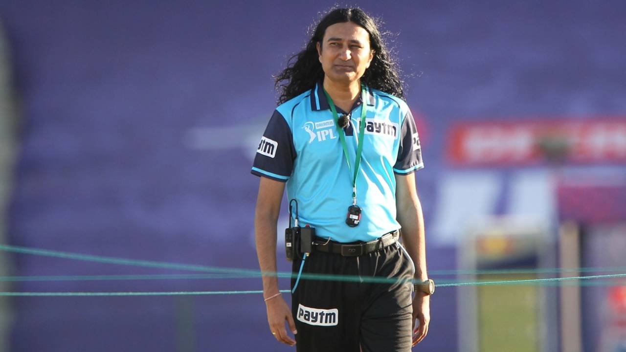 Pashchim Pathak before the start of the Chennai Super Kings vs the Rajasthan Royals game, Chennai Super Kings vs Rajasthan Royals, IPL 2020, Abu Dhabi, October 19, 2020