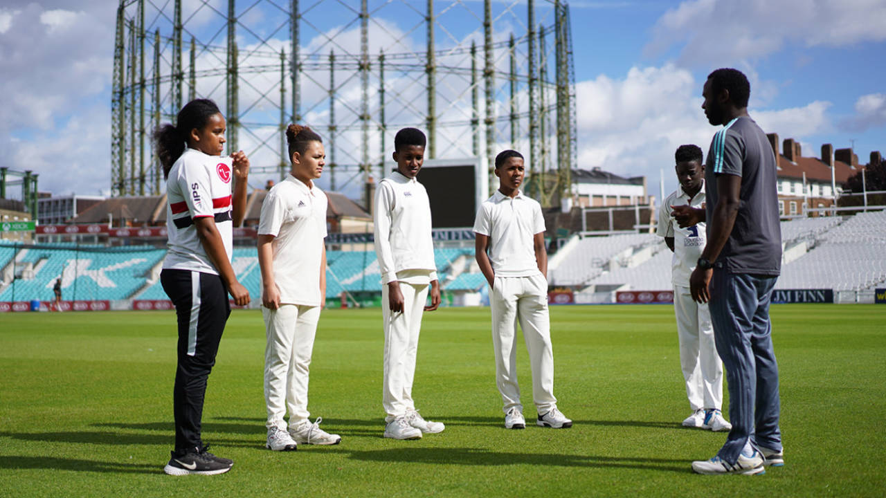 Young players at The Oval as part of Surrey's ACE programme