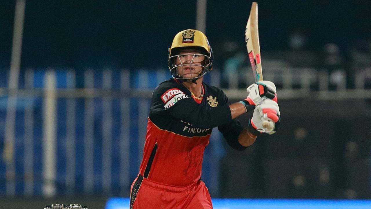 Josh Philippe goes over the off side, Royal Challengers Bangalore vs Sunrisers Hyderabad, IPL 2020, Sharjah, October 31, 2020