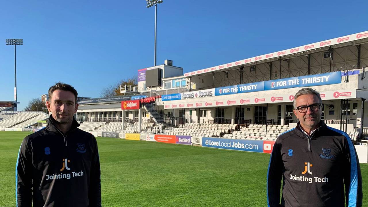 James Kirtley and Ian Salisbury will split head-coaching responsibilities at Sussex