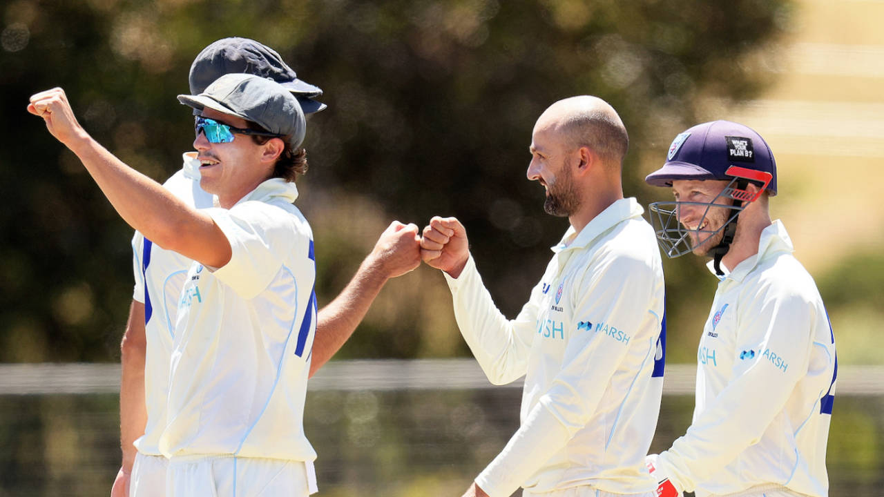 Nathan Lyon celebrates a wicket&nbsp;&nbsp;&bull;&nbsp;&nbsp;Getty Images