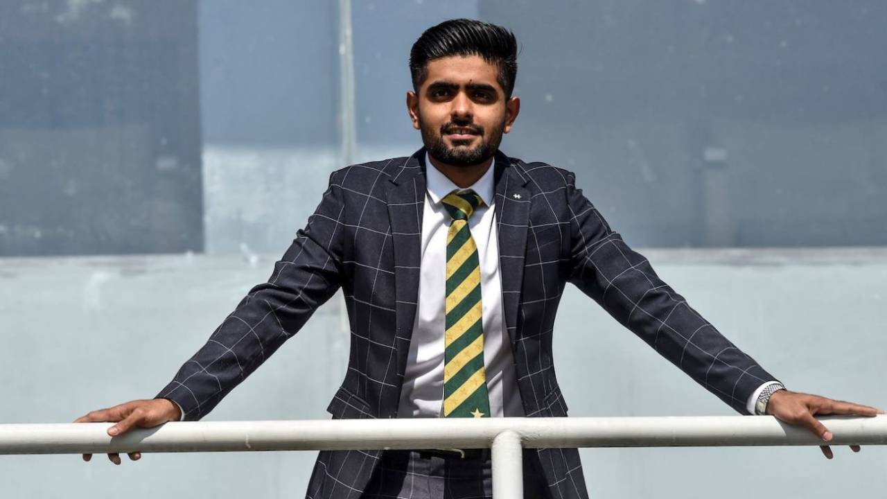 Babar Azam poses ahead of the team's departure for New Zealand, Lahore, November 20, 2020