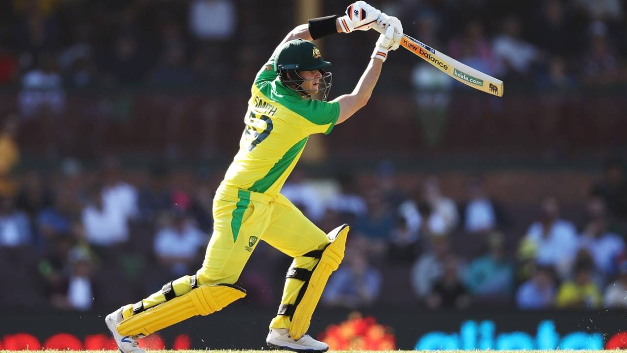 Steven Smith's back-to-back centuries, both in 62 balls, are the third fastest hundreds for Australia in ODIs&nbsp;&nbsp;&bull;&nbsp;&nbsp;Getty Images