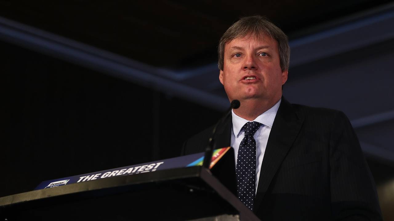 Martin Snedden speaks at the Auckland Nines launch