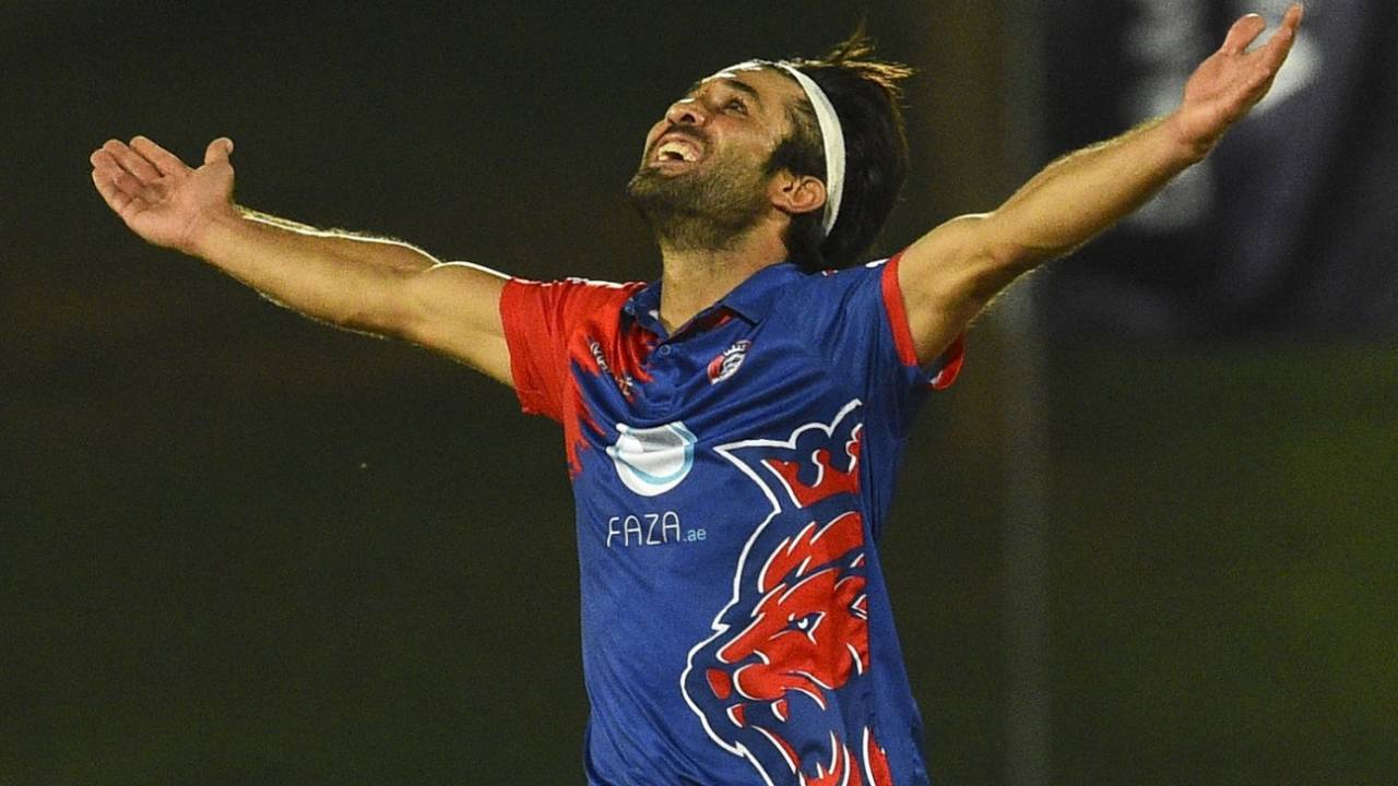 Qais Ahmad celebrates a wicket&nbsp;&nbsp;&bull;&nbsp;&nbsp;LPL