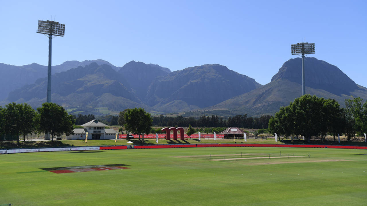 Paarl lies empty ahead of the postponed first ODI, South Africa vs England, Boland Park, December 6, 2020