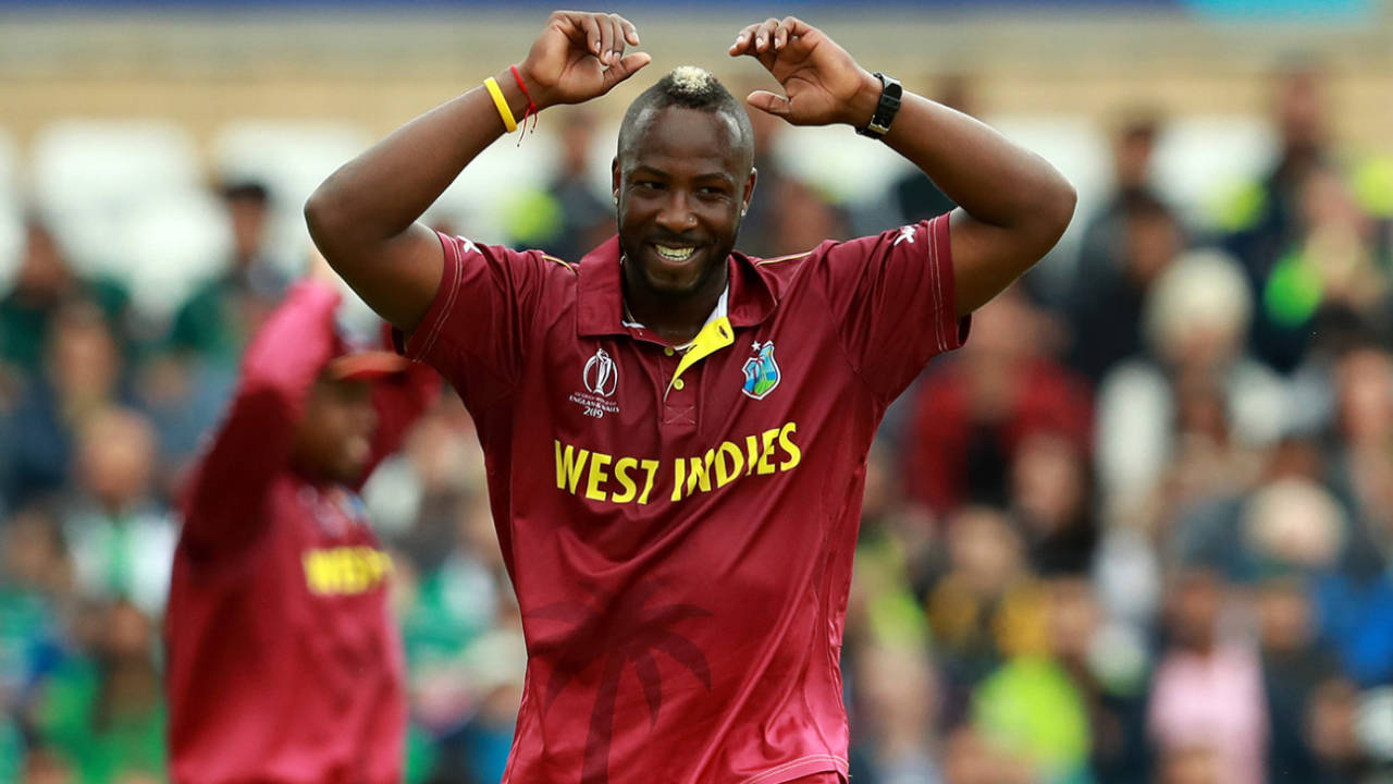 Andre Russell was on fiery form, Pakistan v West Indies, World Cup 2019, Trent Bridge, May 31, 2019