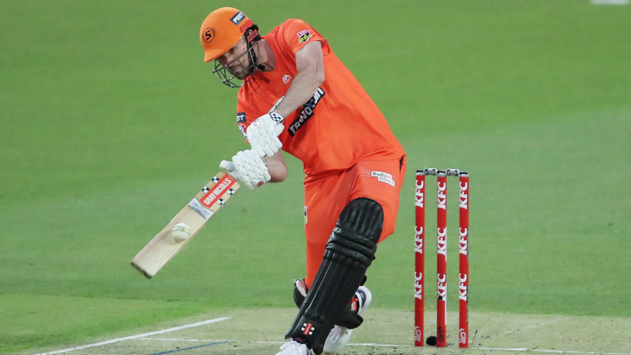 Ashton Turner launched five sixes in his innings, Perth Scorchers v Melbourne Stars, BBL, Launceston, December 16, 2020