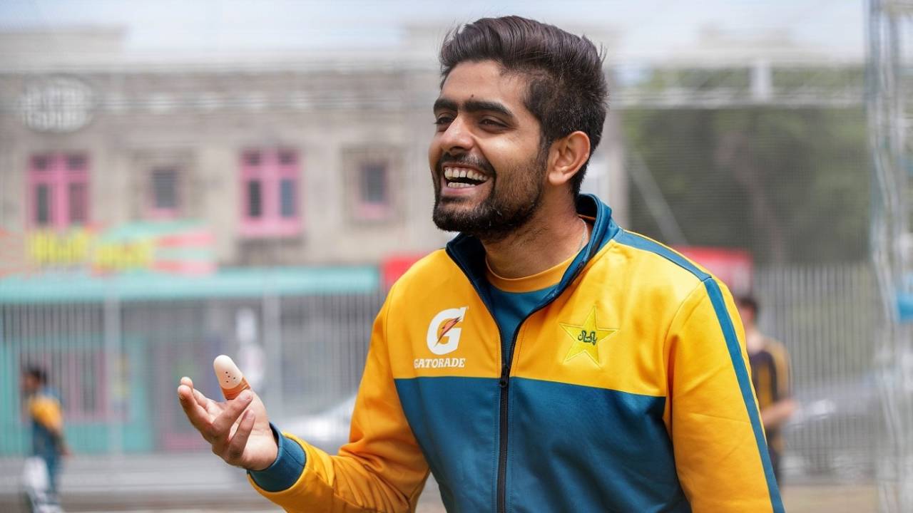 Babar Azam is all smiles during training, New Zealand vs Pakistan, Auckland, December 17, 2020
