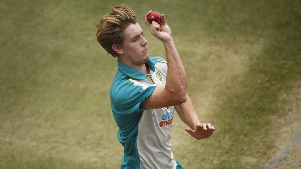 Cameron Green shapes to bowl, Melbourne, December 23, 2020