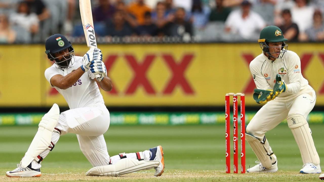 Hanuma Vihari plays a sweep, Australia vs India, 2nd Test, Melbourne, 2nd day, December 27, 2020


